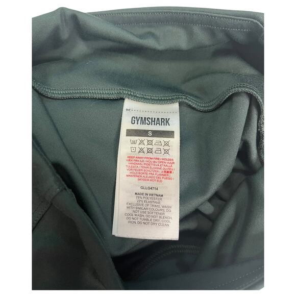 Gymshark Leggings Womens Small Green Vital Seamless 2.0 High Rise Workout Yoga - Picture 5 of 12